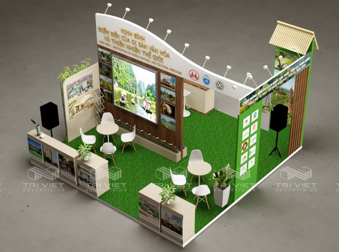 lắp đặt thiết kế booth triển lãm đẹp