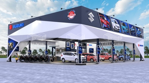 Trang Trí Showroom Ô Tô Chuyên Nghiệp