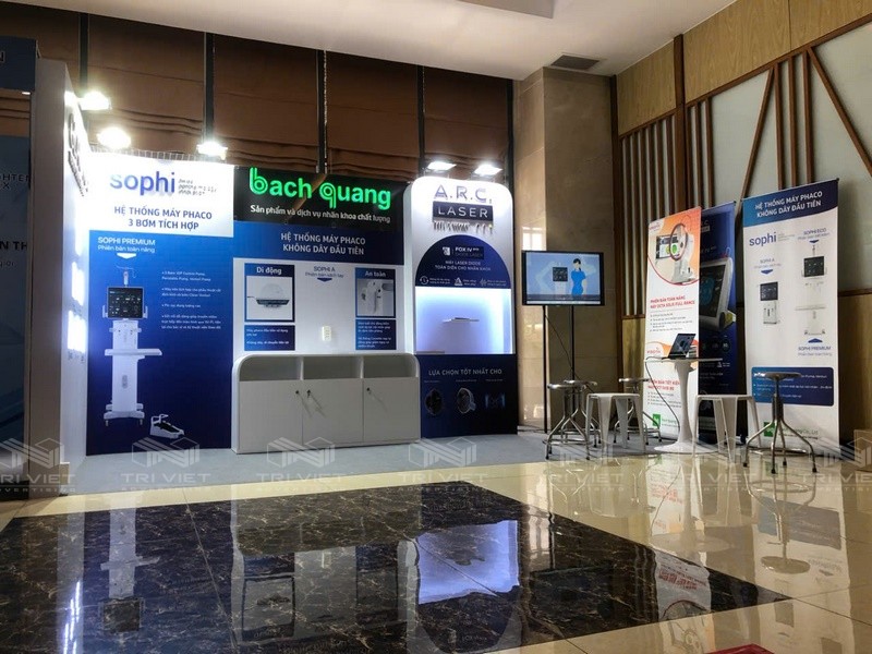 thiet ke booth quang cao tron goi