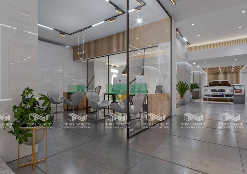 dịch vụ thi công showroom bình định