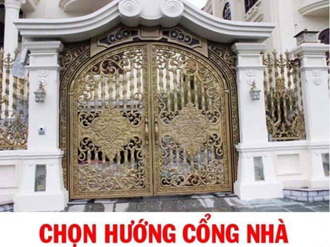 cách xây cổng nhà theo phong thủy