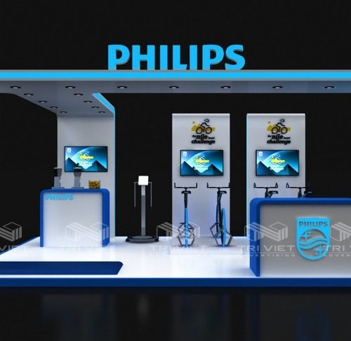 Gian Hàng Triển Lãm Xe Đạp Philips Với Thiết Kế Độc Đáo