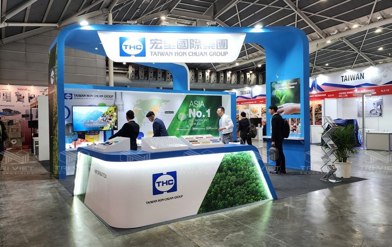 thiết kế booth quảng cáo