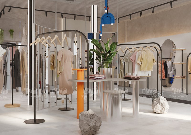 thiết kế thi công shop mẫu mới