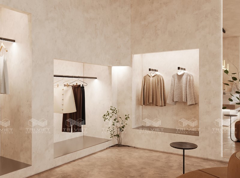 thiết kế thi công shop hiện đại