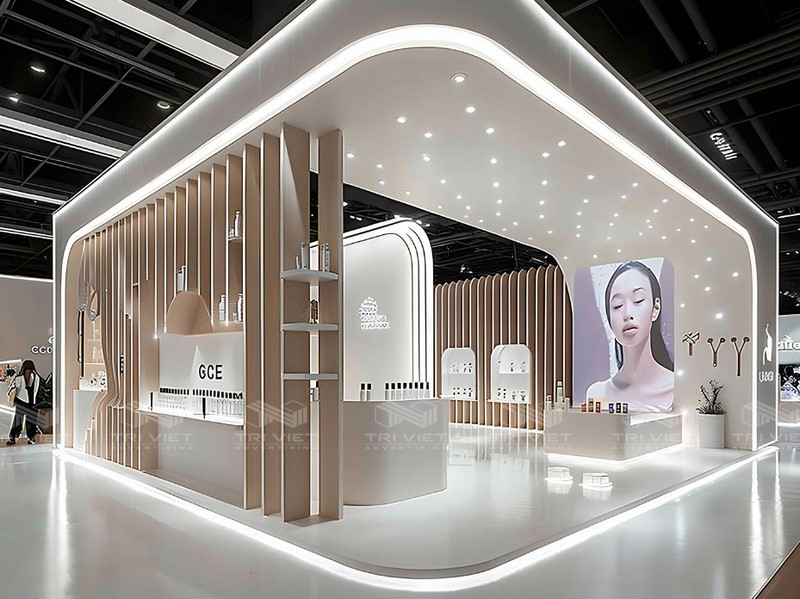 nội thất shop mỹ phẩm