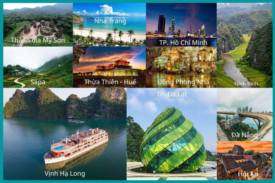 những nơi nổi tiếng ở việt nam