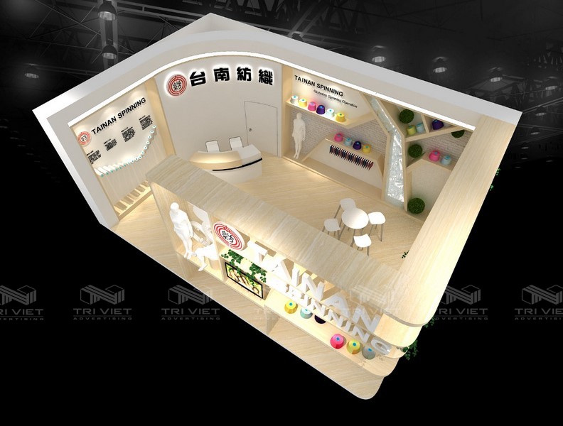 thi công gian hàng hội chợ giá tốt đẹp