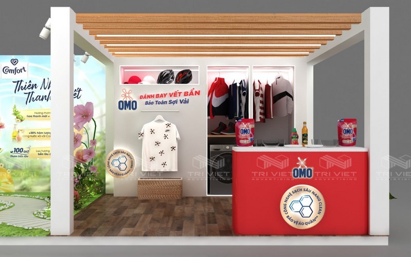 mẹo dựng gian hàng giá rẻ cho hội chợ