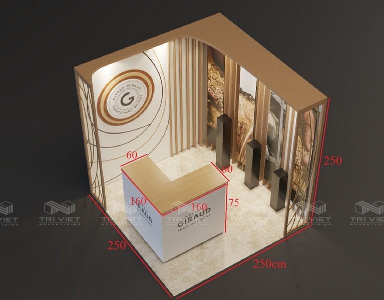 thiết kế gian hàng triển lãm quốc tế uy tín