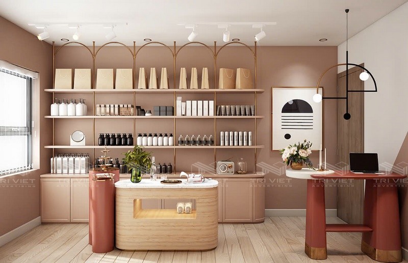 thiết kế thi công shop hiện đại