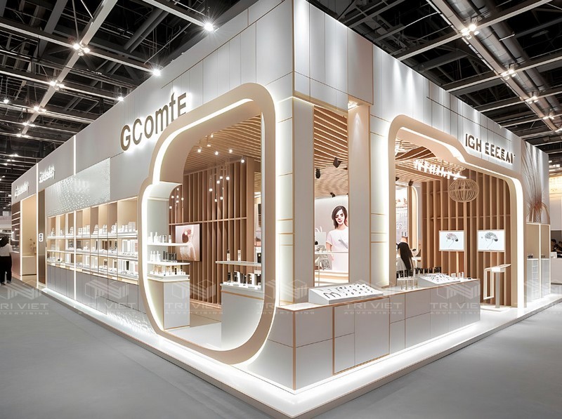 Thiết kế nội thất showroom mỹ phẩm