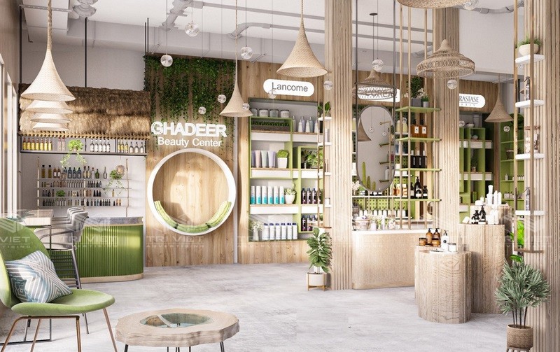thi công nội thất shop giá tại xưởng