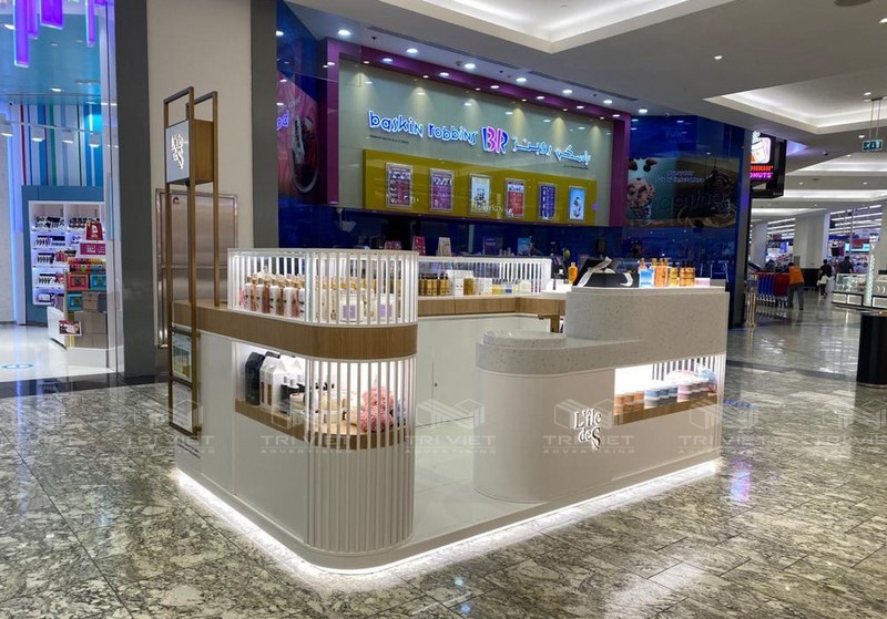Ý tưởng thiết kế showroom mỹ phẩm