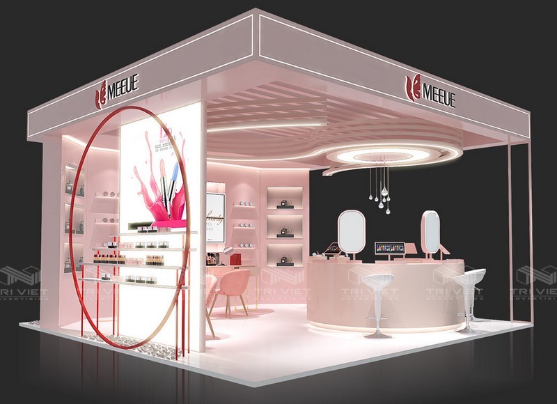 Mẫu thiết kế cửa hàng mỹ phẩm