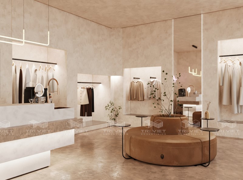 Thi công phòng thử đồ trong showroom