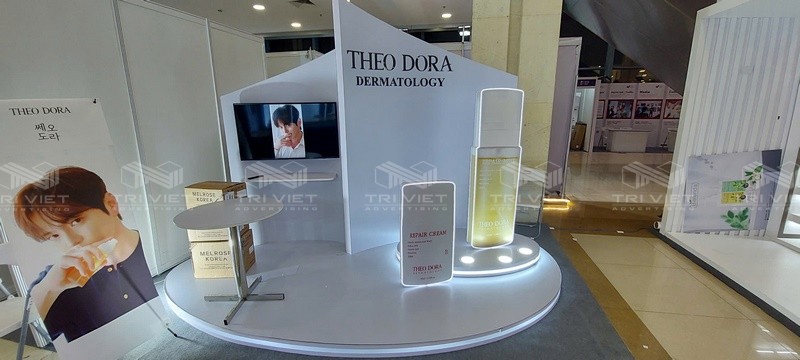thiết kế booth quảng cáo giá rẻ