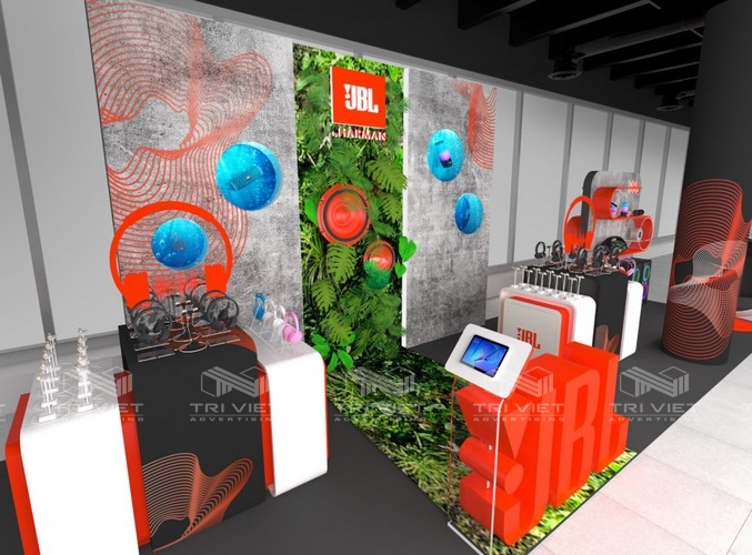 làm booth quảng cáo doanh nghiệp