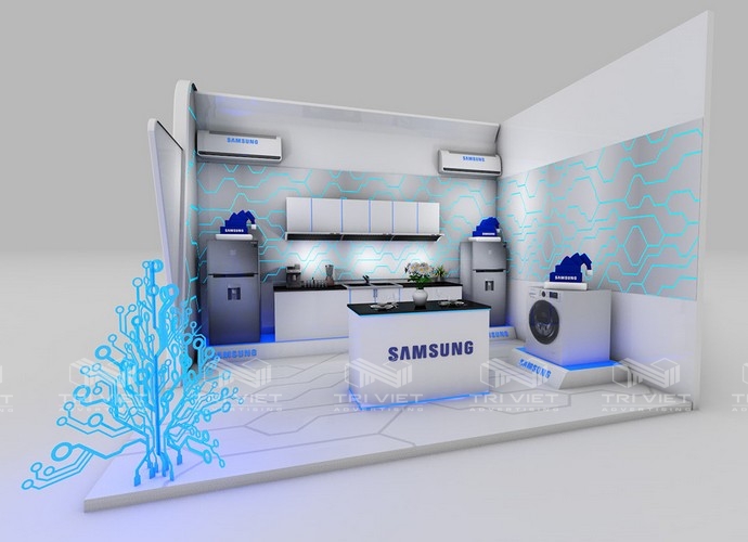 thi công booth quảng cáo