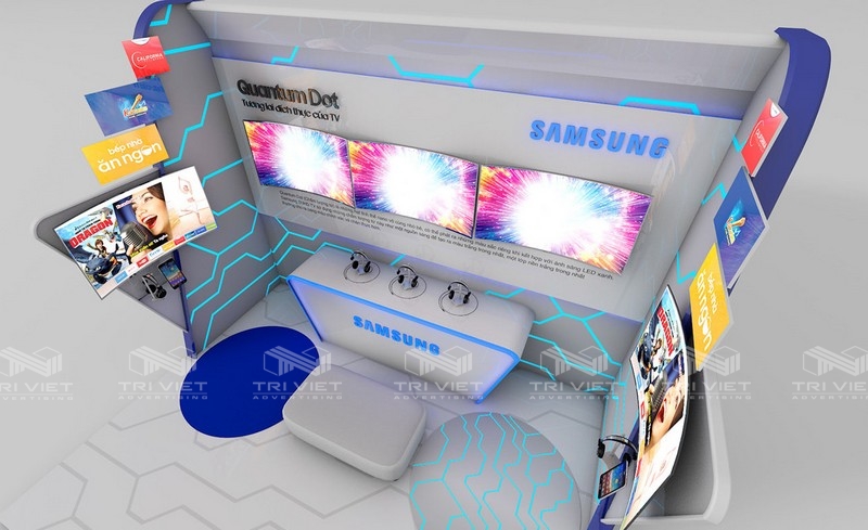 làm booth quảng cáo sản phẩm