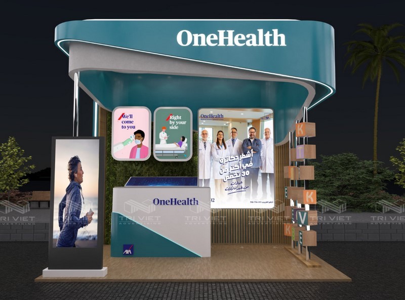 thiết kế booth bán hàng