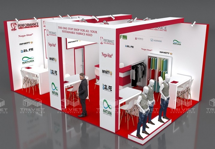 thi công booth quảng cáo rẻ