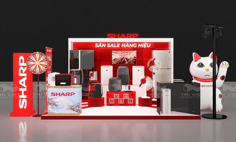 booth trưng bày sản phẩm uy tín hiện nay
