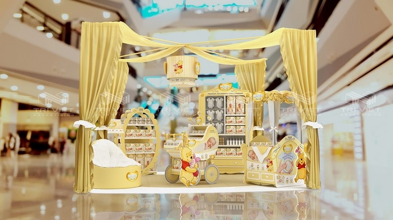 lắp đặt booth quảng cáo di động