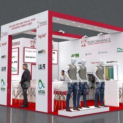 Booth Trưng Bày Quần Áo Thiết Kế Đẹp Ấn Tượng Và Thu Hút