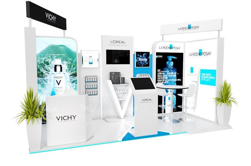 booth bán hàng bằng nhựa