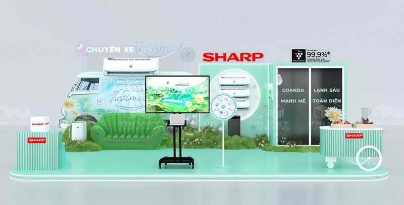 booth sự kiện hiện đại