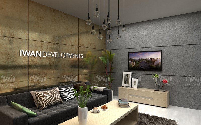 thiết kế showroom cửa hàng phong thủy