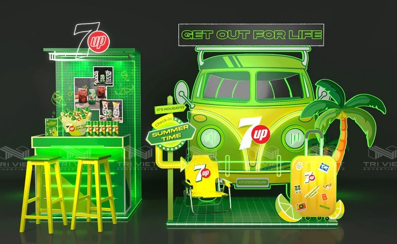 lắp đặt booth quảng cáo triển lãm