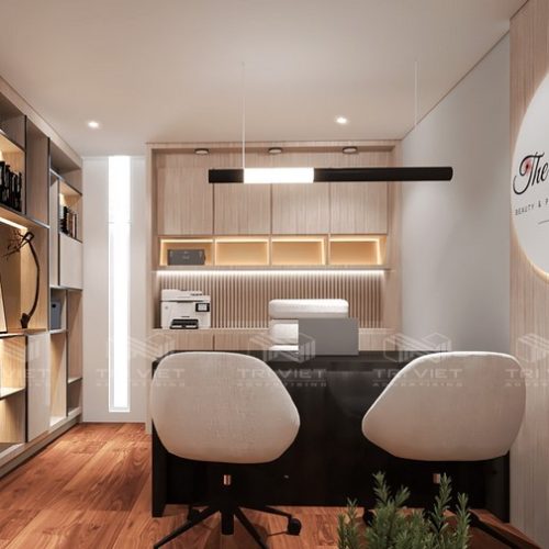 Thiết Kế Văn Phòng Làm Việc Nhỏ Đầy Đủ Công Năng, Hiện Đại