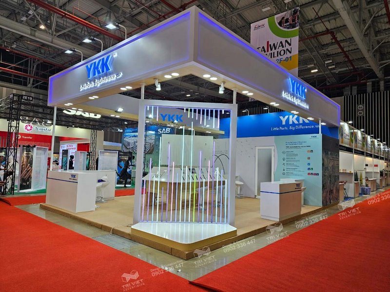 thiết kế triển lãm đẹp hiện đại