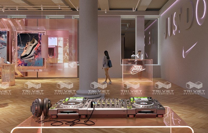 chuyên thi công showroom