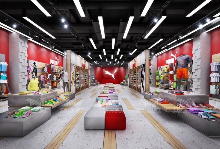 trang trí showroom