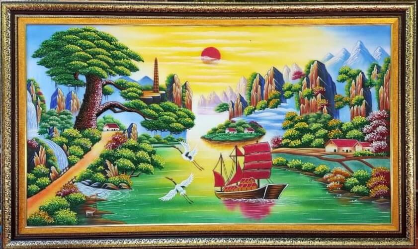 tranh da thuan buom xuoi gio