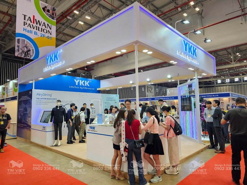 thiết kế lắp đặt gian hàng hội chợ