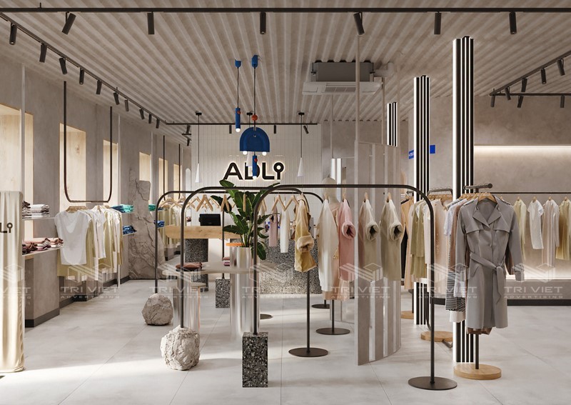 thiết kế thi công shop hiện đại