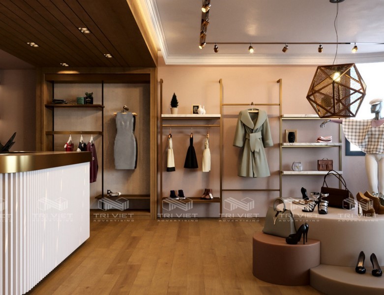 Thiết kế nội thất showroom thời trang