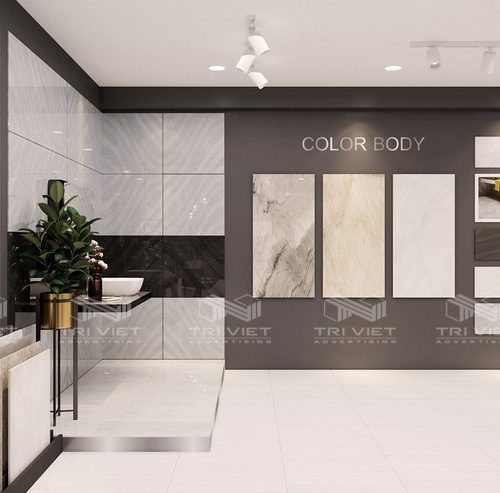 Thiết Kế Nội Thất Showroom Gạch Phong Cách Sang Trọng