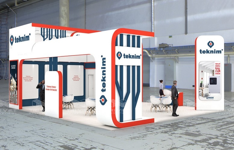 thiết kế triển lãm đẹp hiện đại