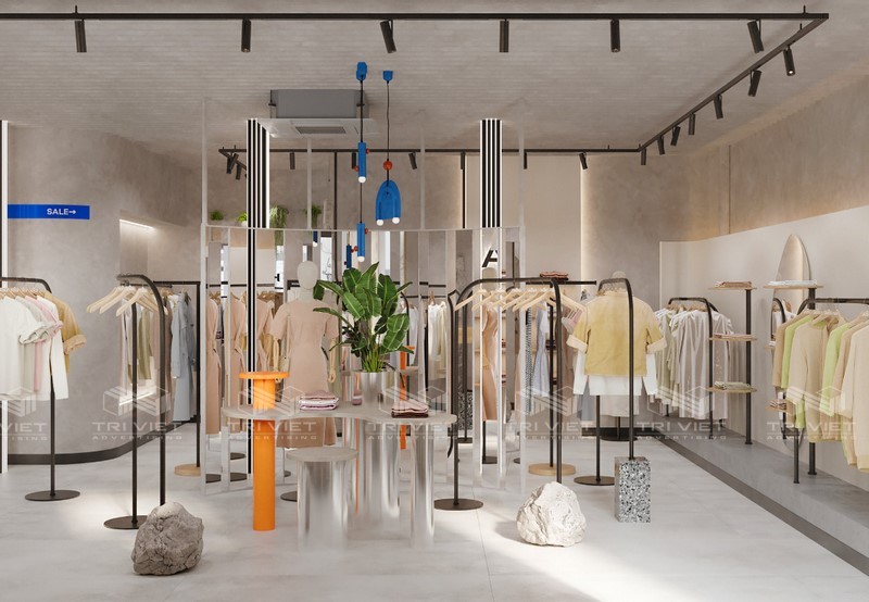 thi công nội thất shop giá tại xưởng