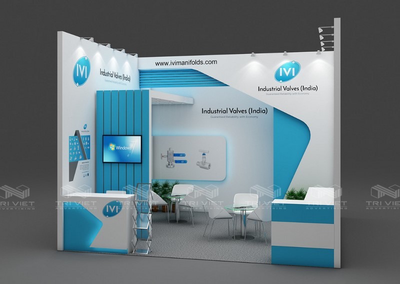 thiết kế gian hàng hội chợ giá rẻ