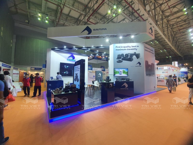 gian hàng hội chợ lắp đặt nhanh