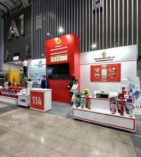 Thi Công Triển Lãm Thiết Bị Chữa Cháy Thiết Kế Đẹp Thu Hút