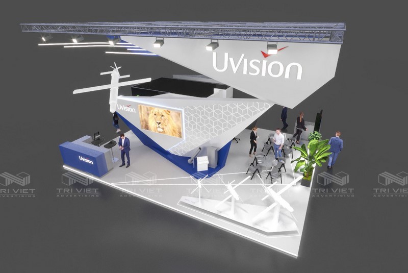 cách trang trí gian hàng hội chợ đẹp