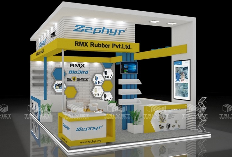 dung gian hang trien lam tron goi binh phuoc