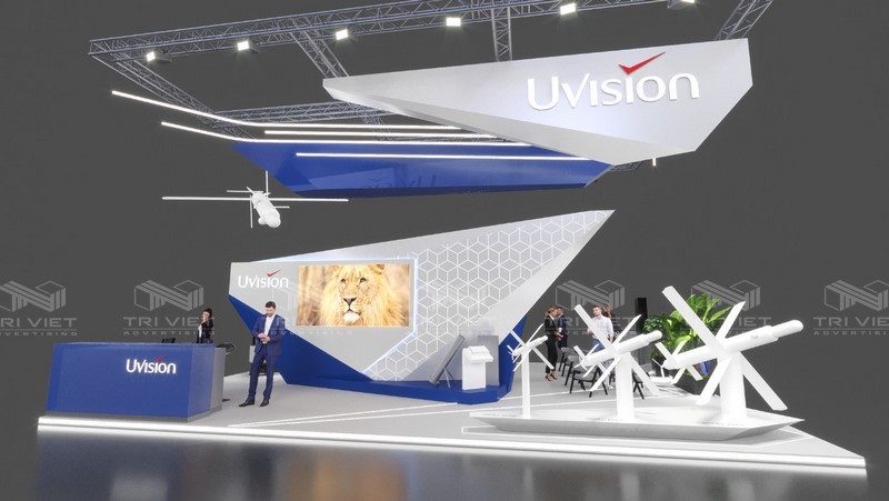 trang trí gian hàng hội chợ